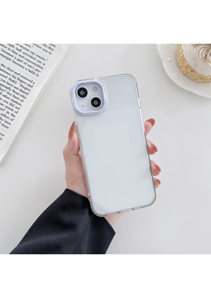 Macaron Şeffaf Tpu Telefon Kılıfı Apple İphone 13 Pro Mor (Yurt Dışından)