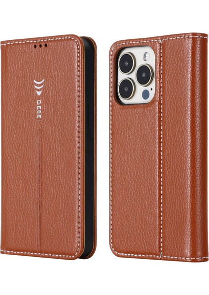 Gebeı Pu + Tpu Kılıfı Için Apple iPhone 13 Pro Brown (Yurt Dışından)