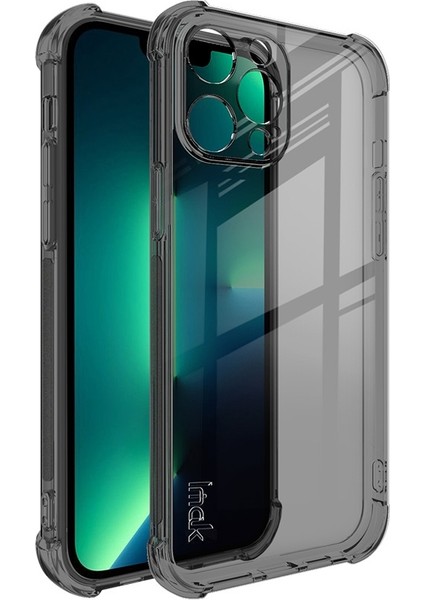 Apple İphone 13 Pro Için Her Şey Dahil Hava Yastığı Tpu Kılıfı Transparent Black (Yurt Dışından)