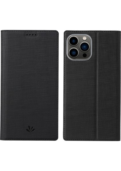 Vılı Dmx Serisi Deri Telefon Kılıfı Için Apple iPhone 13 Pro Black (Yurt Dışından)