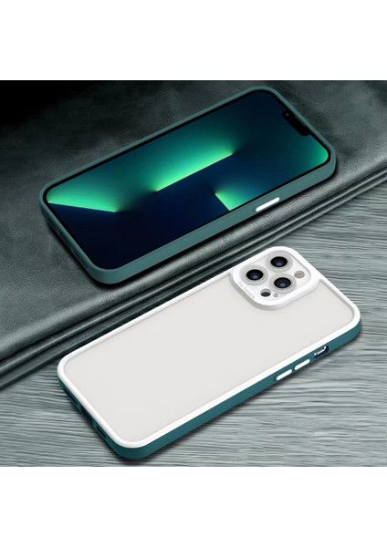 Kedi Göz Cilt Duygu Apple İphone 13 Pro Için Tpu Kılıf Dark Green (Yurt Dışından)