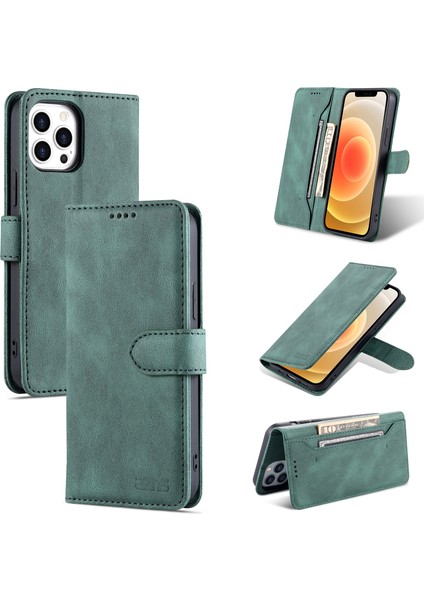 Pu + Tpu Deri Kılıf Apple iPhone 13 Pro Green (Yurt Dışından)