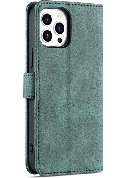 Pu + Tpu Deri Kılıf Apple iPhone 13 Pro Green (Yurt Dışından)