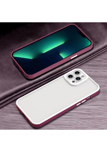 Kedi Göz Cilt Duygu Apple İphone 13 Pro Için Tpu Kılıf Rose Red (Yurt Dışından)