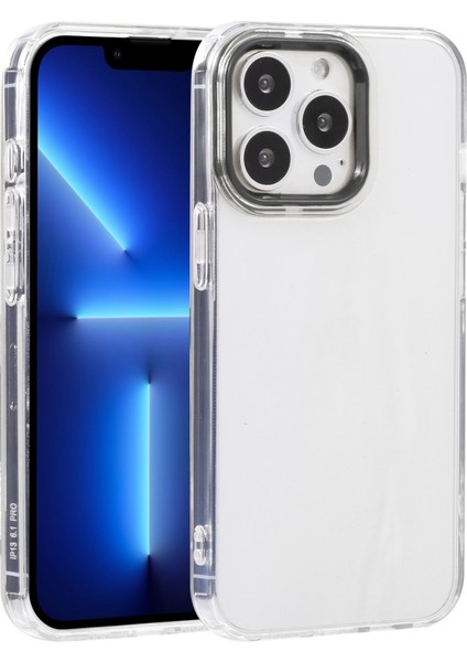 Macaron Lens Çerçeve Tpu Kılıf Apple İphone 13 Pro Siyah (Yurt Dışından)