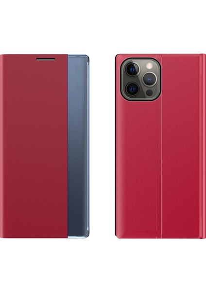 Yan Pencere Ekran Pu + Pc Durumda Apple İphone 13 Pro Red (Yurt Dışından)