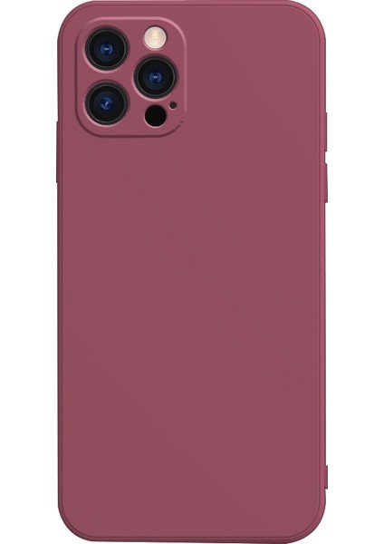 Apple İphone 13 Için Düz Kenar Sıvı Silikon Kılıf Red (Yurt Dışından)