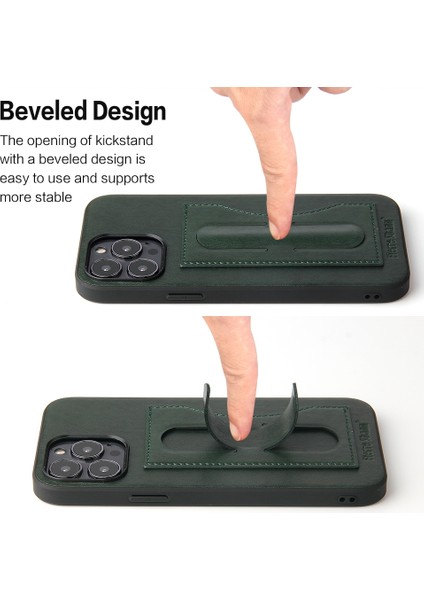 Pu Deri Kılıf Apple iPhone 13 Pro Green (Yurt Dışından)