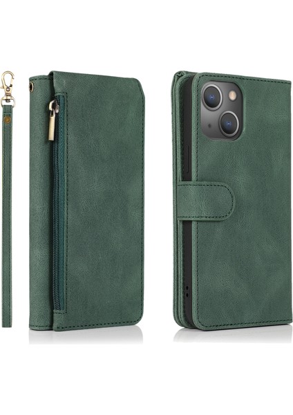 Apple İphone 13 Pro Için Cilt-Hisli Deri Kılıf Dark Green (Yurt Dışından) fiyatları