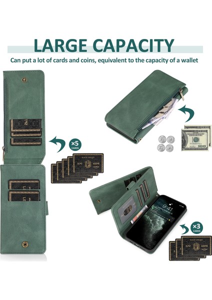 Apple İphone 13 Pro Için Cilt-Hisli Deri Kılıf Dark Green (Yurt Dışından) indirimleri