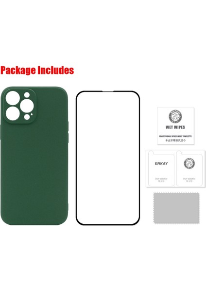 Silikon Kılıf + Cam Koruyucu Apple iPhone 13 Pro Blue (Yurt Dışından) indirimleri