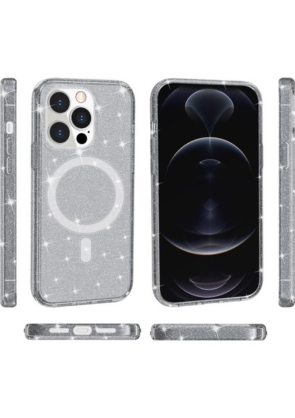 Magsafe Manyetik Telefon Kılıfı Için Apple İphone 13 Pro Grey (Yurt Dışından)
