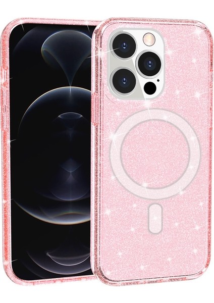 Magsafe Manyetik Telefon Kılıfı Için Apple İphone 13 Pro Pink (Yurt Dışından)
