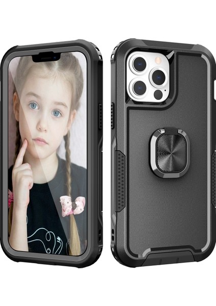 3 In 1 Adet + Tpu Telefon Kılıfı Apple İphone 13 Pro Black (Yurt Dışından)