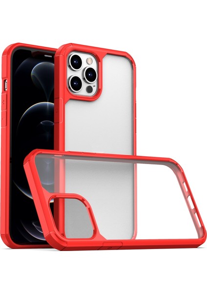 Apple İphone 13 Pro Için Tpu + Pc Kılıfı Red (Yurt Dışından)