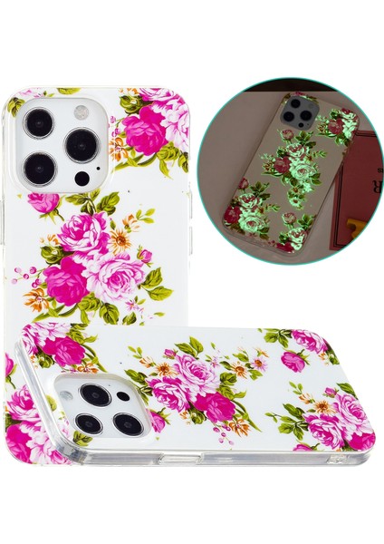 Apple İphone 13 Pro Için Aydınlık Tpu Kılıfı Rose Flower (Yurt Dışından)