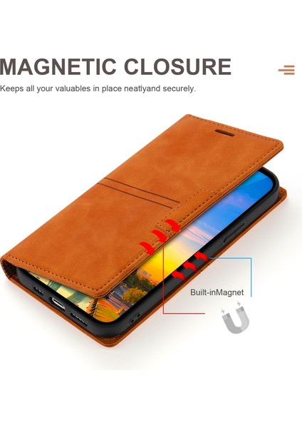 Apple İphone 13 Pro Için Rüya Manyetik Deri Kılıf Brown (Yurt Dışından) fırsatları