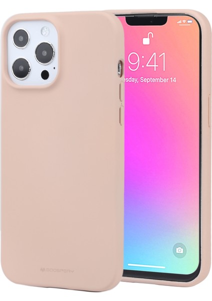 Apple İphone 13 Pro Için Yumuşak Hisli Sıvı Tpu Kılıf Light Pink (Yurt Dışından)