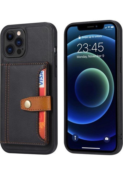 Tpu + Pu Kılıf Apple İphone 13 Pro Black (Yurt Dışından)