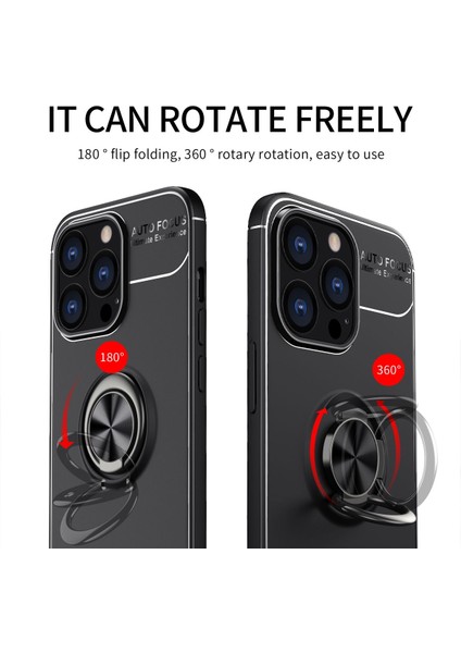Halka Tutucu Tpu Kılıf Apple İphone 13 Pro Black+Black (Yurt Dışından) fırsatları