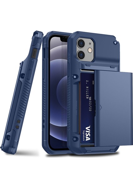 Apple İphone 13 Pro Için Ağır Zırh Kılıfı Blue (Yurt Dışından)