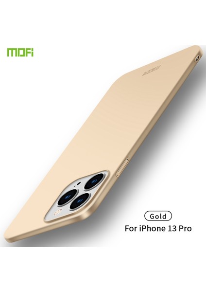 Mofı Buzlu Pc Ultra-Ince Hard Case Apple İphone 13 Pro Için Gold (Yurt Dışından)
