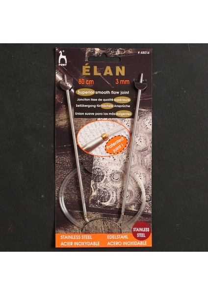 Elan 3 mm 80 cm Paslanmaz Çelik Misinalı Şiş - 48014