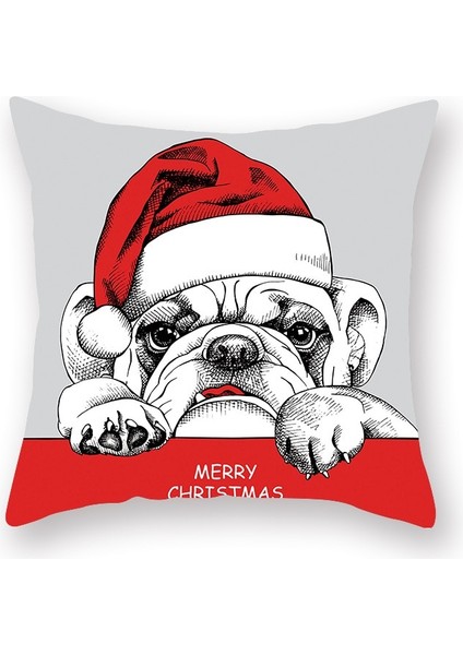 Şeftali Cilt Noel Yastık Kılıfı Kardan Adam Santa (Yurt Dışından)