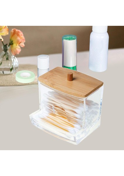 2 Adet Akrilik Pamuklu Swablar Tutucu Dağıtıcı Organizatör Banyo Tezgah Için (Yurt Dışından) modelleri