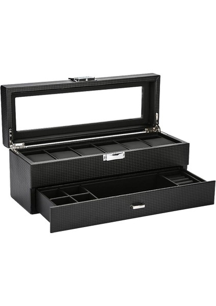 2-Tier Izle Kutusu Vitrin Organizatör Küpe Kolye Takı Depolama (Yurt Dışından)