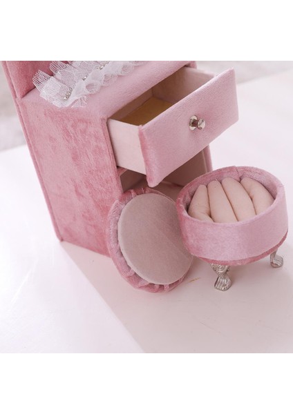 Prettyia Mini Dresser Şekilli Mücevher Kutusu Organizatör Tutucu Yüzük Konteyner (Yurt Dışından) modelleri