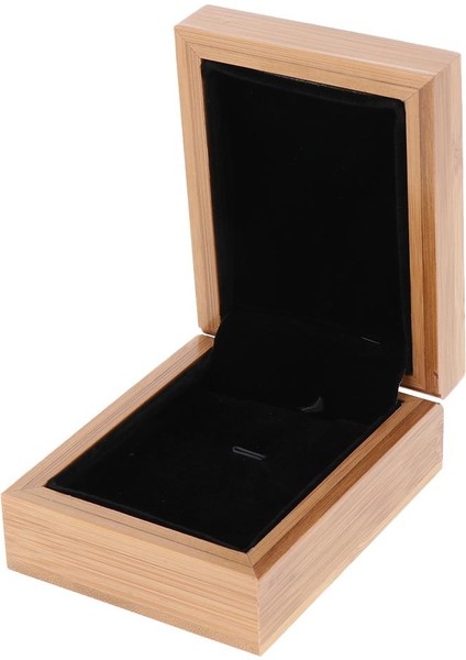 Boyasız Doğal Katı Ahşap Kolye Saklama Kutusu Takı Kılıfı Düğün Hediyesi (Yurt Dışından) indirimleri
