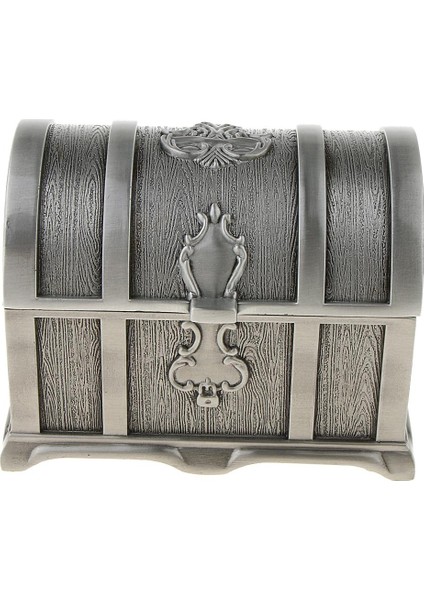 Dikdörtgen Vintage Metal Hazine Göğüs Biblo Mücevher Kutusu Antik Gümüş (Yurt Dışından) fiyatları