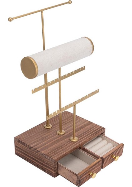 Ahşap Çekmece Ile 3 Seviye Mücevher Kulesi (Yurt Dışından)