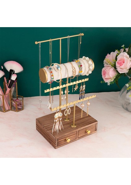 Ahşap Çekmece Ile 3 Seviye Mücevher Kulesi (Yurt Dışından) fiyatları