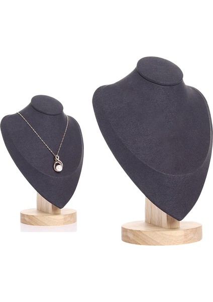 Klasik Takı Ekran Standı Ahşap Kolye Büstü Kolye Tutucu Siyah M (Yurt Dışından) indirimleri