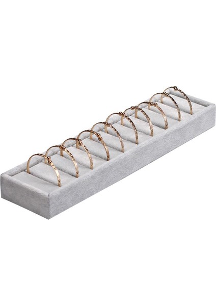 Yüzük Küpe Ekran Tepsileri Takı Ekran Organizatör Bilezik Kadınlar Tek Katman Gri (Yurt Dışından) fiyatları