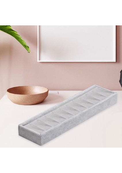 Yüzük Küpe Ekran Tepsileri Takı Ekran Organizatör Bilezik Kadınlar Tek Katman Gri (Yurt Dışından) modelleri