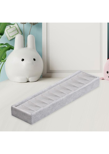 Yüzük Küpe Ekran Tepsileri Takı Ekran Organizatör Bilezik Kadınlar Tek Katman Gri (Yurt Dışından) fırsatları