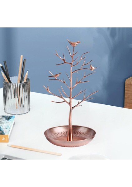 Takı Kuşlar Ağacı Standı Ekran Organizatör Yüzük Küpe Tutucu Raf Ev Kullanımı Bronz (Yurt Dışından) modelleri