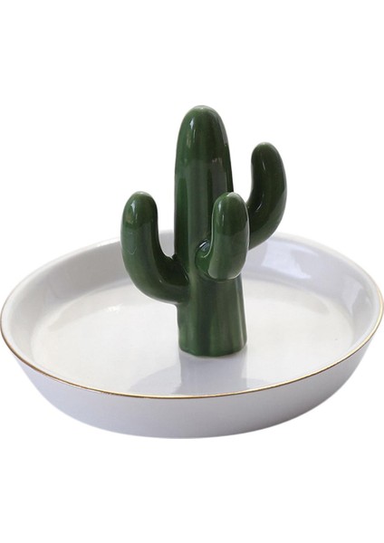 Kişiselleştirilmiş Kaktüs Seramik Brinks Tepsi Kolye Takı Tepsi Ev Dekor Yeşil (Yurt Dışından) modelleri