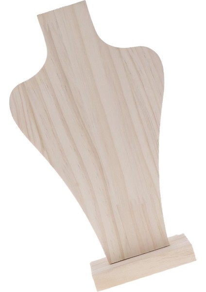 Kolye Organizatör Büstü Takı Ekran Standı Şekil Düz Ahşap Raf 30.8 cm L-30.8 cm (Yurt Dışından)