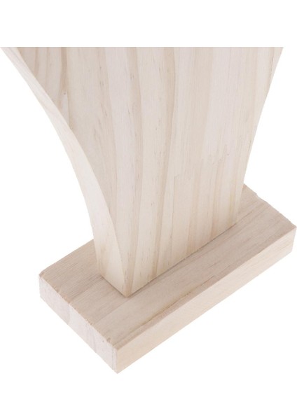Kolye Organizatör Büstü Takı Ekran Standı Şekil Düz Ahşap Raf 30.8 cm L-30.8 cm (Yurt Dışından)