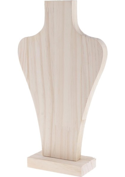Takı Kolye Zincir Kolye Ekran Büstü Standı Doğal Ahşap 22.5 cm S-22.5cm (Yurt Dışından) fırsatları