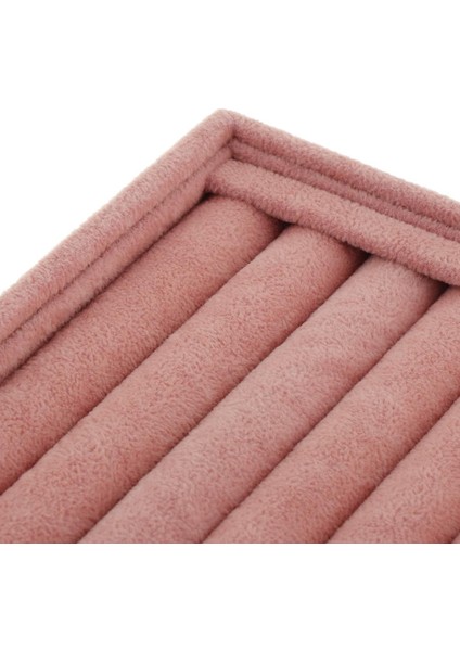 Kadife Takı Küpe Yüzük Vitrin Ekran Organizatör Tepsi (B) Tutucu Kılıfı Yuvarlak Bar (Yurt Dışından) modelleri