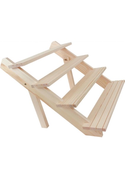 Küpe Için Rustik Takı Organizatör Raf Ahşap Ekran Ring Vitrin 4 Tier (Yurt Dışından)