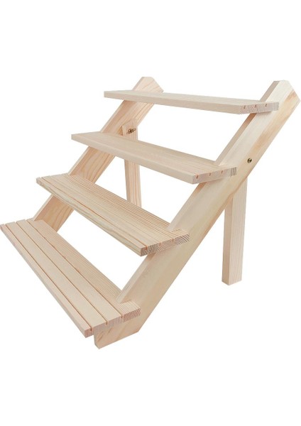 Küpe Için Rustik Takı Organizatör Raf Ahşap Ekran Ring Vitrin 4 Tier (Yurt Dışından)