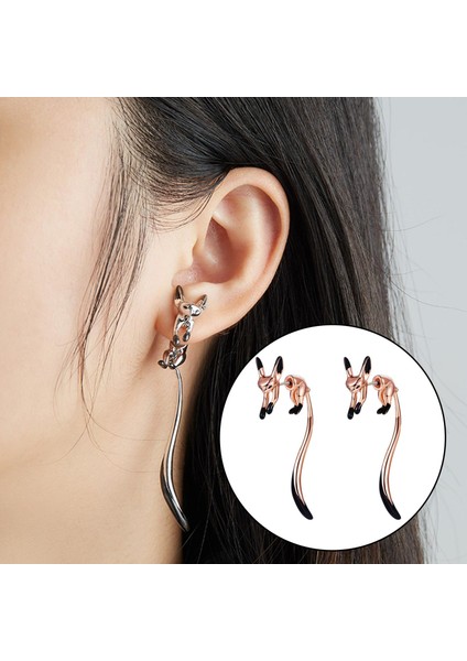 1 Çift Damla Küpe Kadınlar Için Bakır Emaye Hayvan Hiperbole Mücevherat Altın (Yurt Dışından) indirimleri