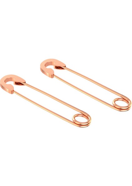 Şık Küpe Punk Emniyet Pin Küpe Kulak Piercing Takı Gül Altın (Yurt Dışından) fiyatları