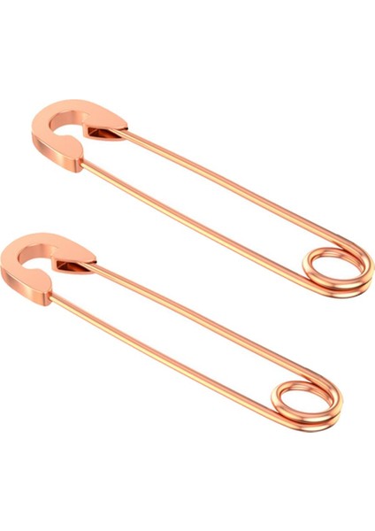 Şık Küpe Punk Emniyet Pin Küpe Kulak Piercing Takı Gül Altın (Yurt Dışından) modelleri